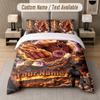 Attack On Titan 3Pcs Bedding Set, Personalized Custom Name Text, 1 Duvet Cover & 2 Pillowcases For Bedroom
