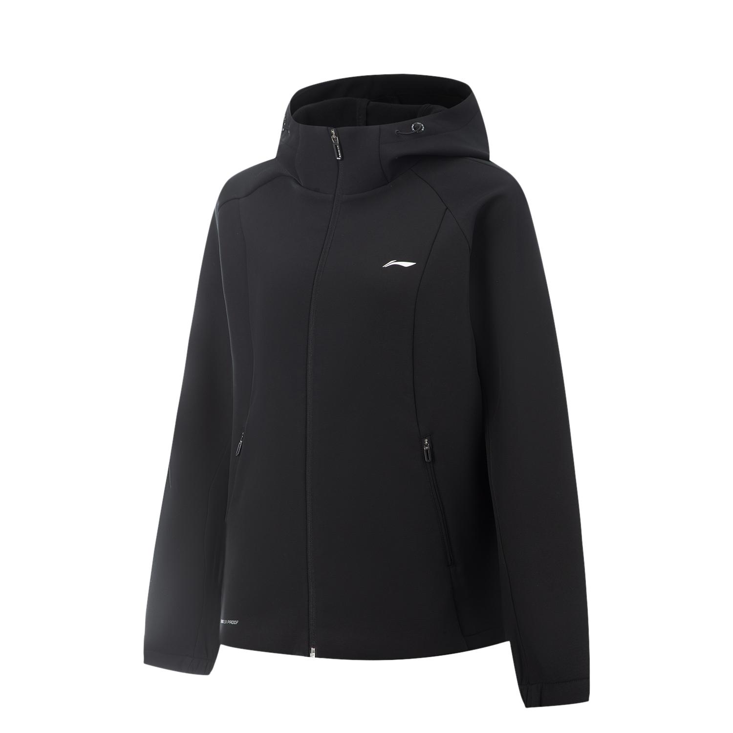 

Li-Ning 3D Водоотталкивающая Теплая Ветровка с Капюшоном и Логотипом Бренда Женская Верхняя Одежда AFDVB70-4 S