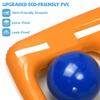 Aufblasbares Pool-Tic-Tac-Toe-Spiel, wasserdichtes Schwimmbrett mit Bällen, Familien-Wasserspielzeug für Kinder und Erwachsene