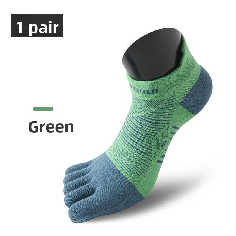 Men's women's sports five finger socks off-road marathon short tube socks outdoor running anti slip breathable split toe socks