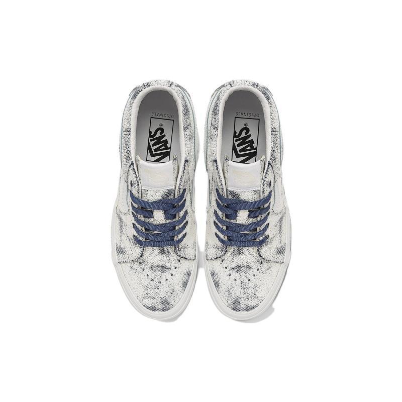 Vans Og Sk8 Mid Lx 'Distress White Navy' Sneakers VN0A4BVCWTM