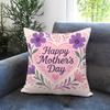 Holiday Mothers Day Cushion Cover Comfortable Reversible Pillow Cover Ideal for Car Sofa Bedroom  Beyond