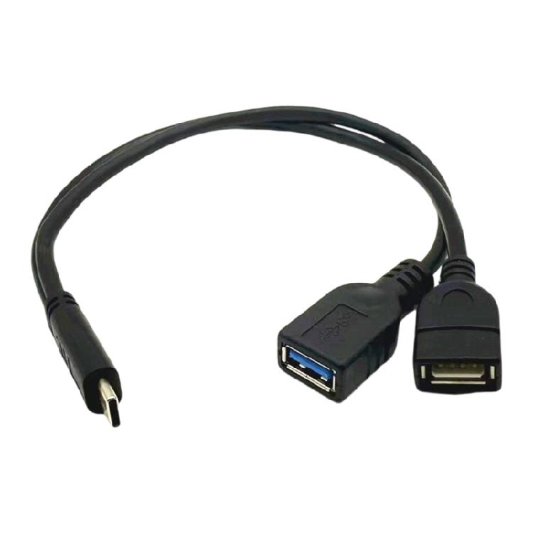 Универсальный кабель-конвертер Type C на USB 3.0 OTG 30 см, высокая скорость синхронизации данных, ПВХ текстура, для смартфонов, компьютеров 1