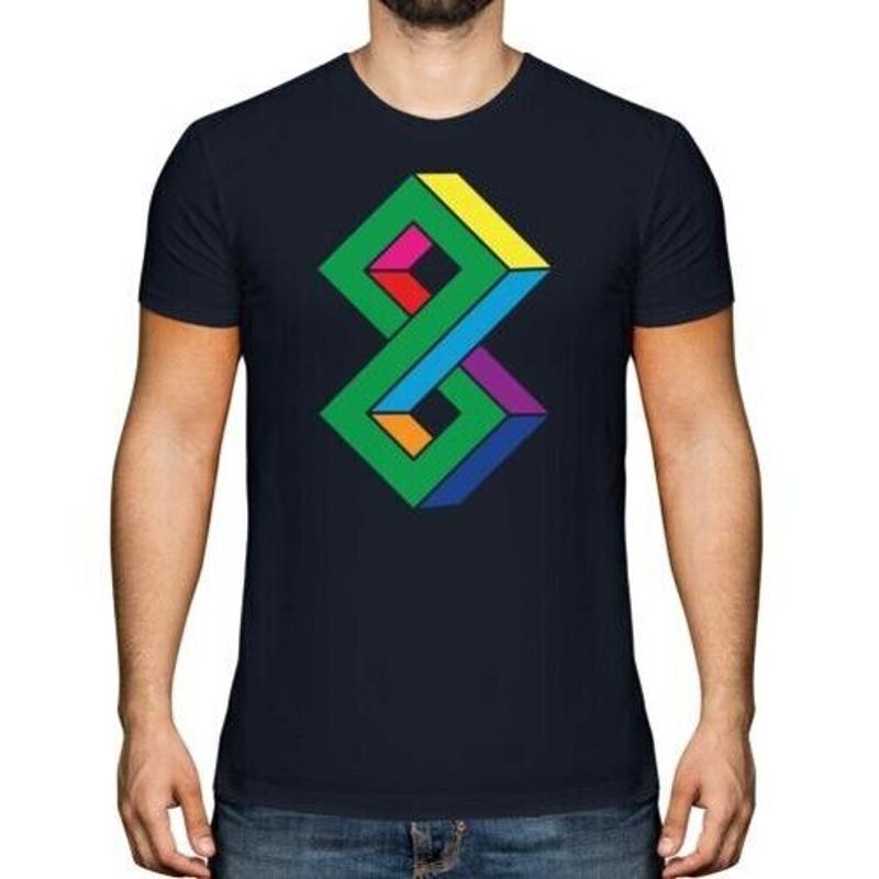 Impossible 8 Herren T-Shirt Geschenk Symbole Heidnisch S разноцветный
