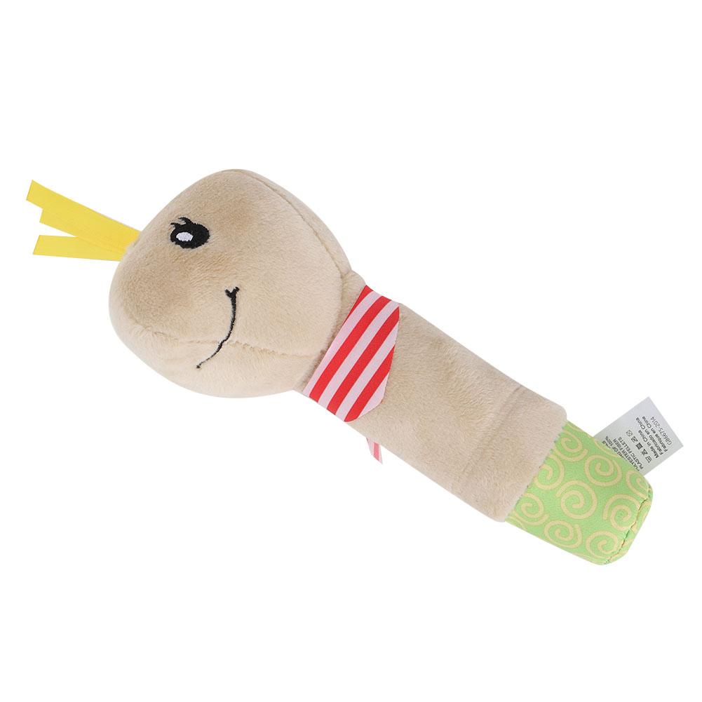 Cute Plush Cartoon Animal Baby Rattle Hand Bells Comfort Toy for Children BabyTortoise