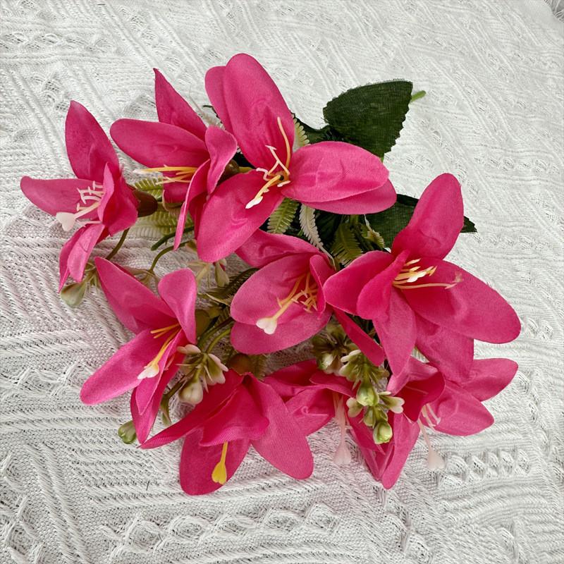 Simulated Lily Plants Wedding Hotel Restaurant Room Decoration Desktop Ornament