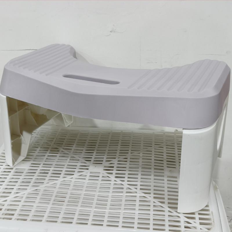 1Pc Toilet Stool For Bathroom, Comfort Toilet Stool For Adult Kids Pregnant Women, Squatting Aid Footstool, Anti Slip Thickening