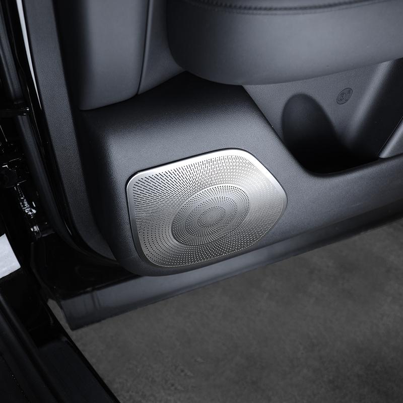 For Hyundai Palisade LX3 2025 2026 Silver Stainless Steel Door Speaker Horn Cover Scratch Resistant Bright Mask Trim LHD/RHD