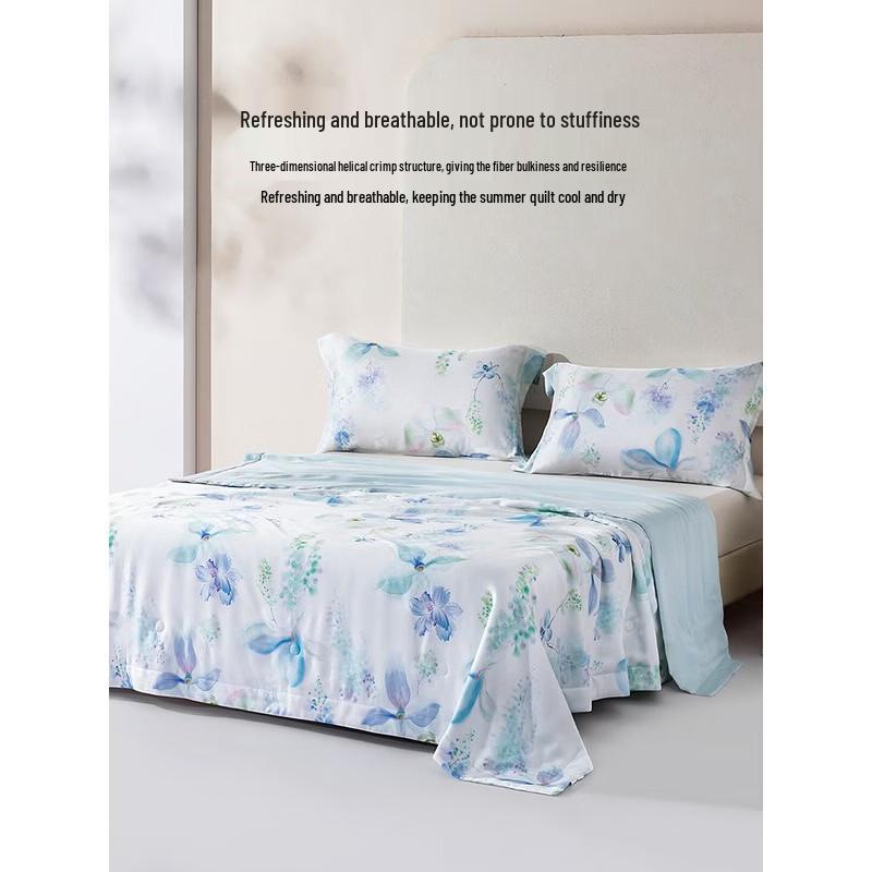 Mengjie Lyocell Ice Silk Washable Summer Quilt