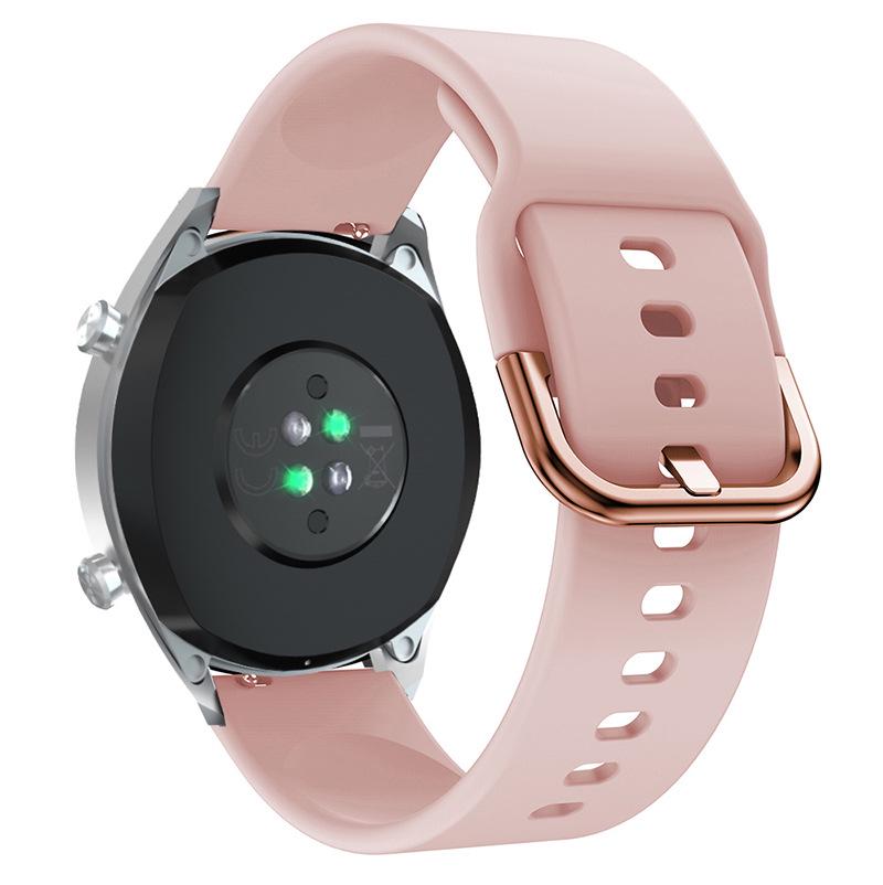 Samsung Galaxy Active 22mm Silicone Watch Band for Samsung S3 and Huawei GT2 46mm - Universal Replacement Wristband