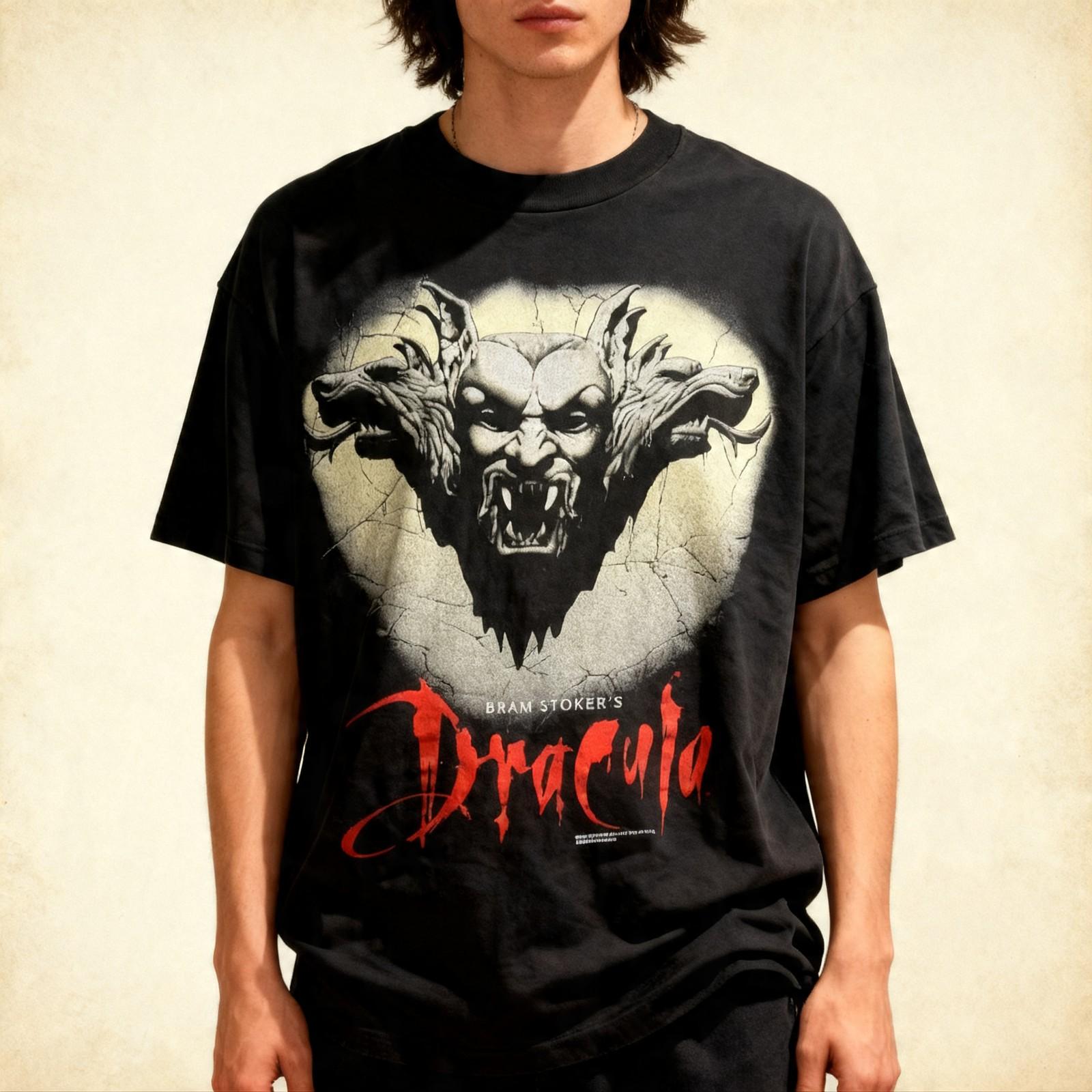 1992 Dracula Movie Shirt Rare Design Black Classic Unisex T shirt S-5XL Unisex T-Shirt XXL