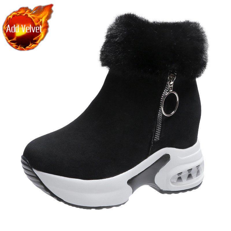 

Height Increase Plush Sports Chunky Ladies Shoes Winter Designer Luxury Padded Boot Trend 2025 Novelty Goth Women s Snow Boots 41