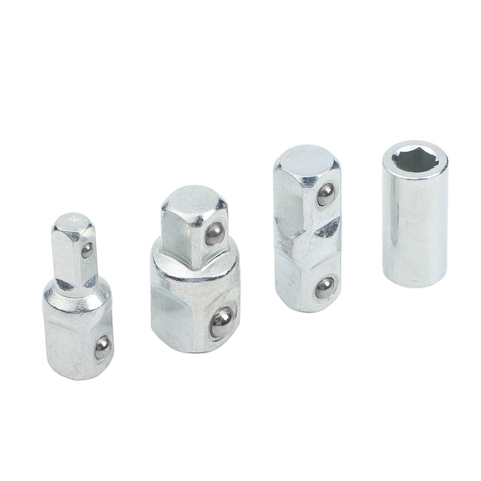 Chrome Vanadium Alloy Steel Ratchet Wrench Adapter Socket Converter Set