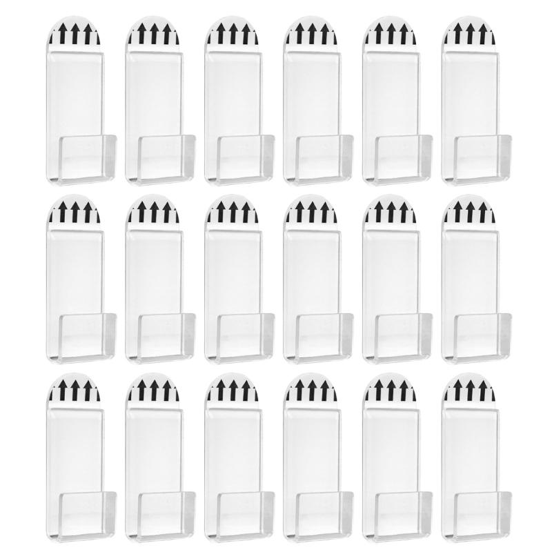 Self Adhesive Album Record Display Shelf 18PCS Acrylic Record Storage Holder for Album Easy Installation Wall Decors