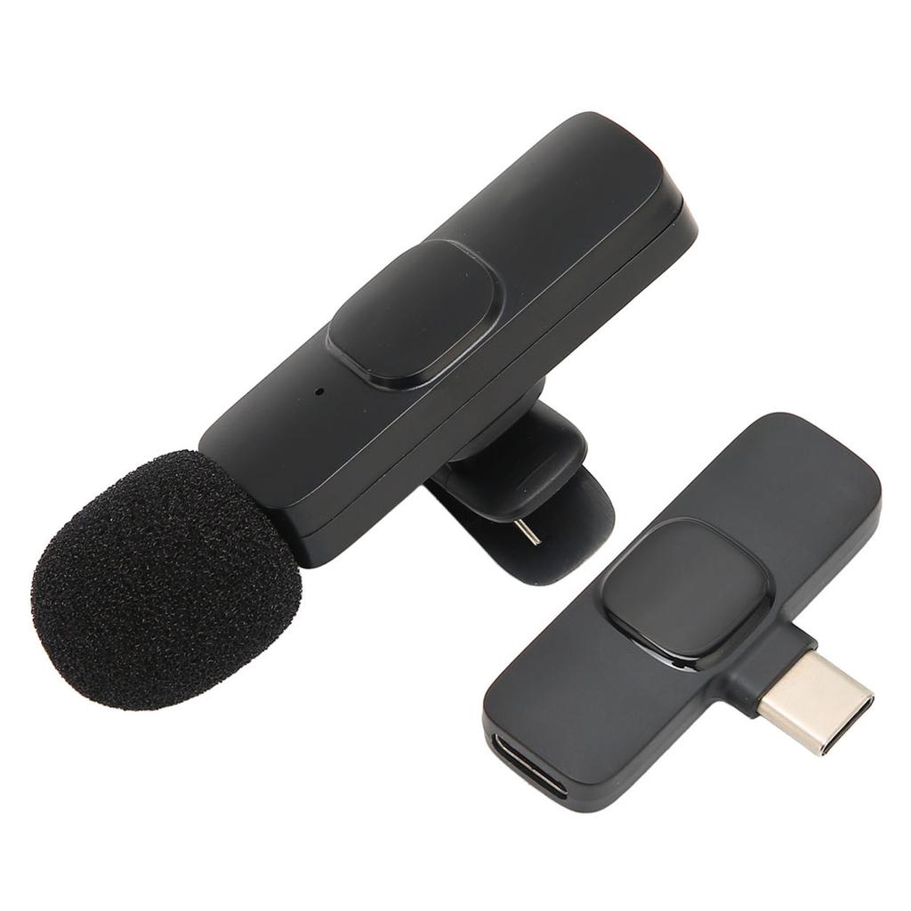 Wireless Lavalier Microphone Supports One Tows One Plug and Play Noise Cancellation Mini Lapel Mic