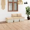 Day and Night - Day and Night Garden Furniture Made of 3-piece Pallets and Fir Wood Cushions