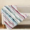 Plush Flannel Blanket Soft, Warm, Non-Shedding Striped Single Bed Blanket for Cozy Home, Daily Leisure, Halloween & Christmas