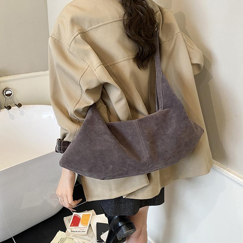 2026 Autumn & Winter New Faux Suede Square Shoulder & Crossbody Bags High Quality Sense of Luxury Portable Handbags for Women