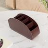 5-slot Tray Remote Control Storage Box - Cosmetic Storage Box, Large-capacity Desktop Makeup Brush Holder
