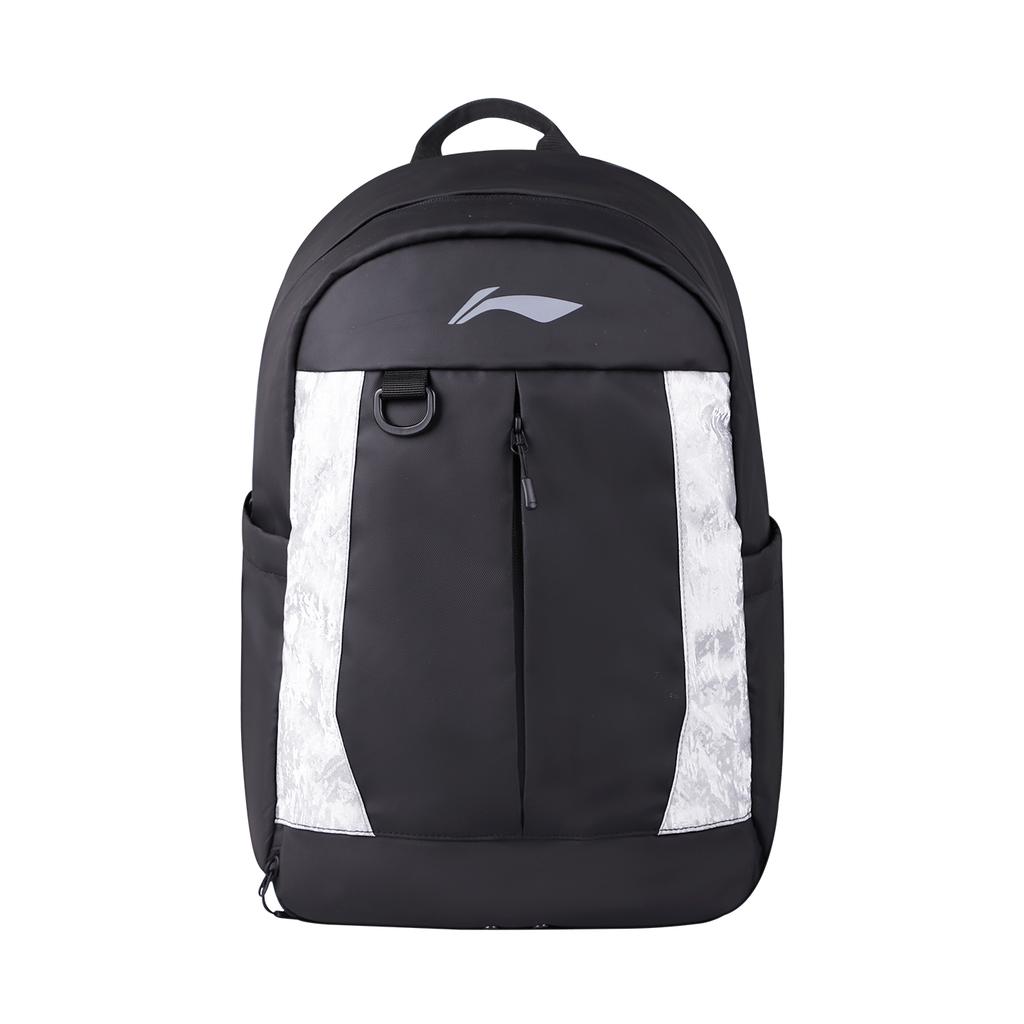 Li Ning Polyester Backpack Regular Unisex Black ABSW235-1