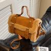 Autumn/Winter 2025 Women's Plush Shoulder Messenger Bag - Fashionable Handheld Style