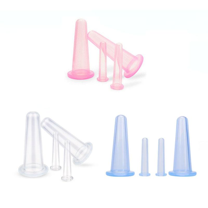 Silicone Vacuum Cupping Massage Jars Anti Cellulite Facial Suction Cups Lift Skin Scraping Guasha Anti Wrinkle Neck Face Massage
