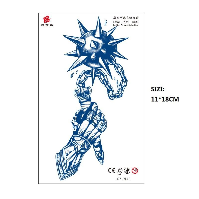 Herbal Juice Long-Lasting Non-Reflective Tattoo Sticker Gradual Change Non-Reflective Gz Series Keep For 15 Days