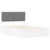 Bed Frame with Upholstered Headboard Light Grey 120 x 190 cm
