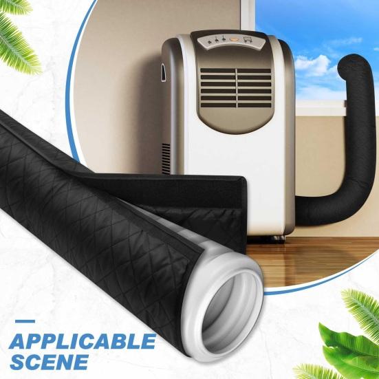 Air Conditioning Insulation Cover Set Universal Easy To Install Portable AC Hose