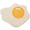 Ddd Creative Egg Yolk Shaped Carpet Bathroom Irregular Cartoon Floor Mat Non-Slip Water Absorbent Tufted Foot Mat