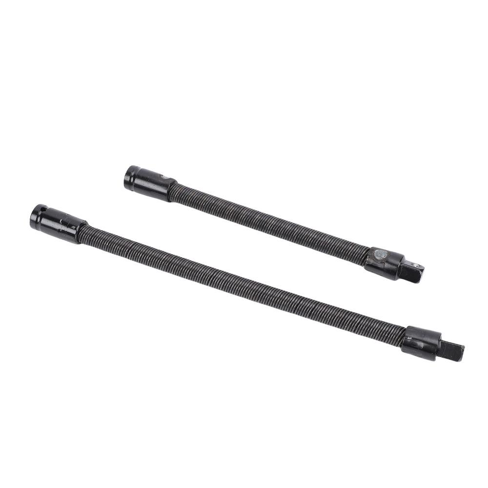 2pcs Spring Steel Bendable Socket Extender Flex Reach Tool Industrial Mechanical Projects