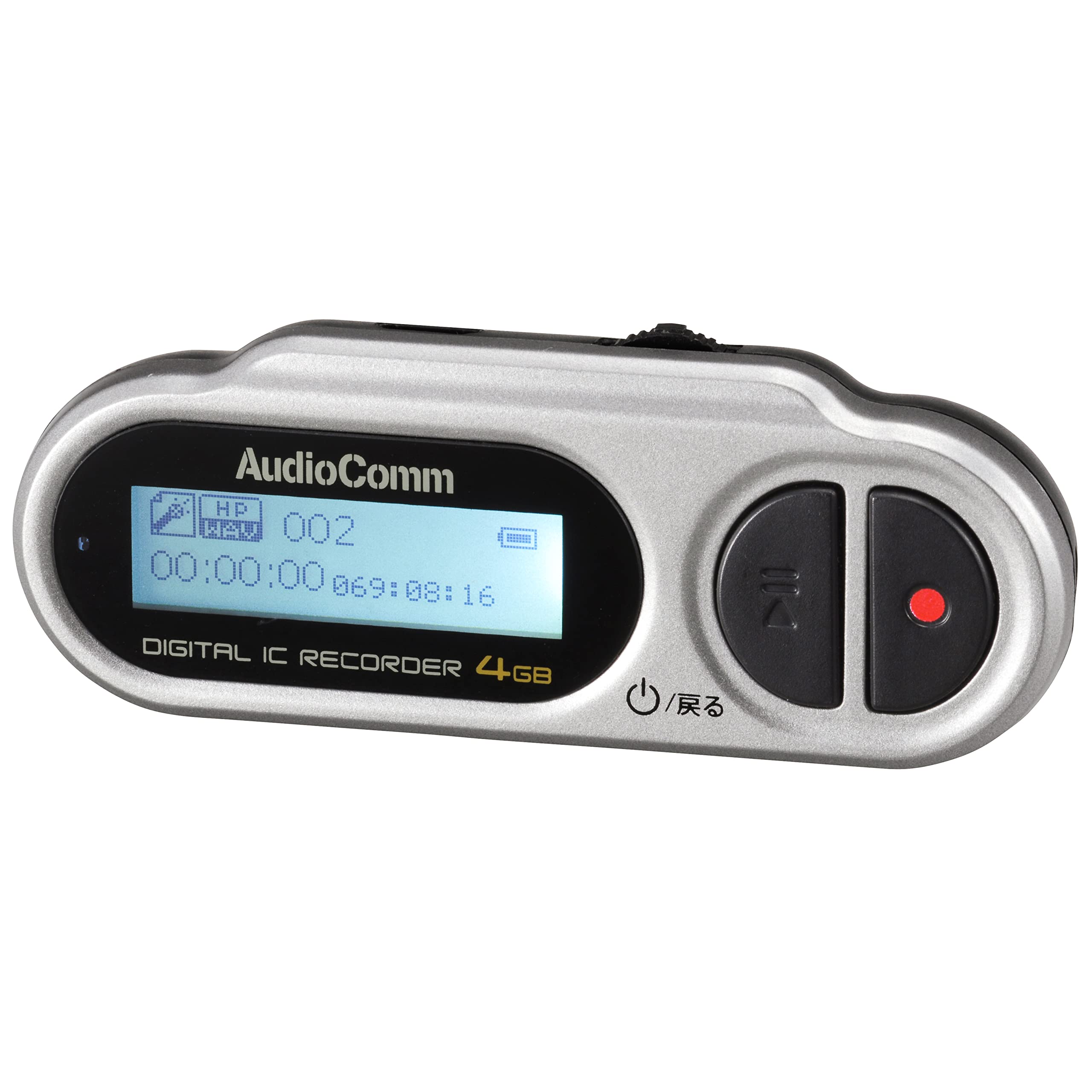 

OHM Electric AudioComm Mini IC Recorder 4GB OHM ICR-U114N 09-3012