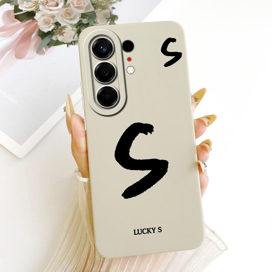 For Tecno Camon 50 Pro 4G CN5c Lucky Initial Letter Phone Case For Tecno Camon 50Pro 4G Soft Silicone Cases Bumpers