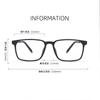 Ultraleichte Reine Titan Lesebrille für Herren Damen Blaulichtfilter Alterssichtigkeit Brille Mode Matt Schwarz Computerbrille