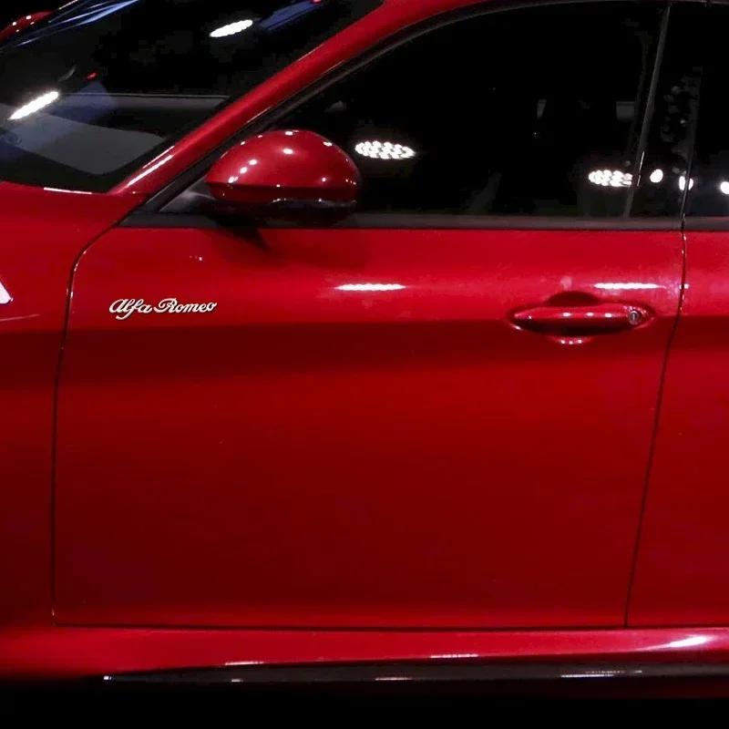 Auto Außenstyling 3D Aufkleber Auto Karosserie Emblem Zubehör Für Alfa Romeo 146 147 155 156 159 Stelvio Giulia Giulietta Mito GT zj6