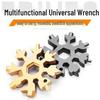18-in-1 Stainless Steel Snowflake Wrench: Multifunctional Hex Torx Universal Tool Set