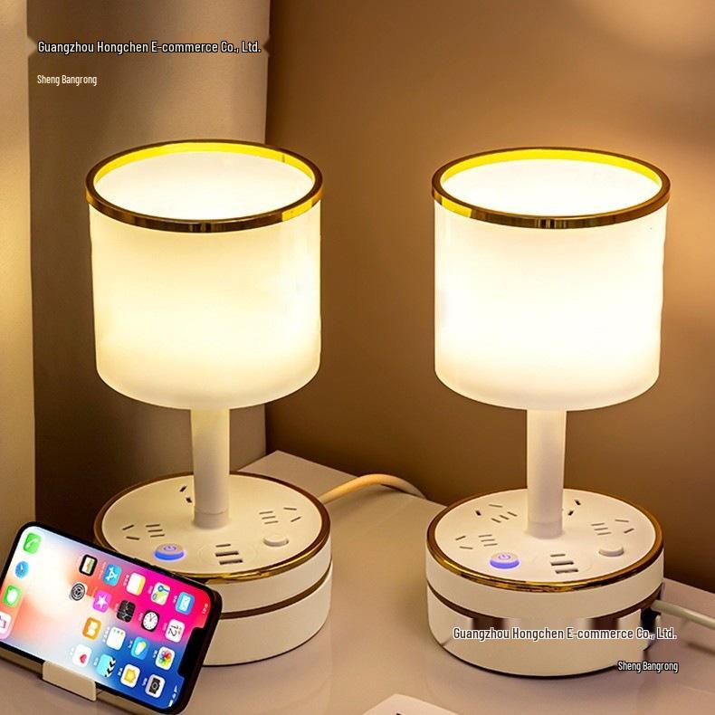 Compact Luxury Night Lamp for Bedroom - Modern Bedside Sleep and Breastfeeding Light