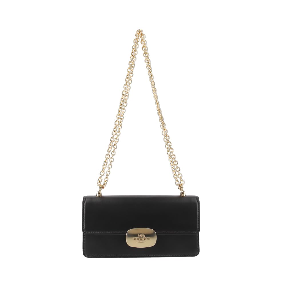 Сумка через плечо Coach Eliza из гладкой кожи, CP008, IMBLK IMBlack [Б/у]
