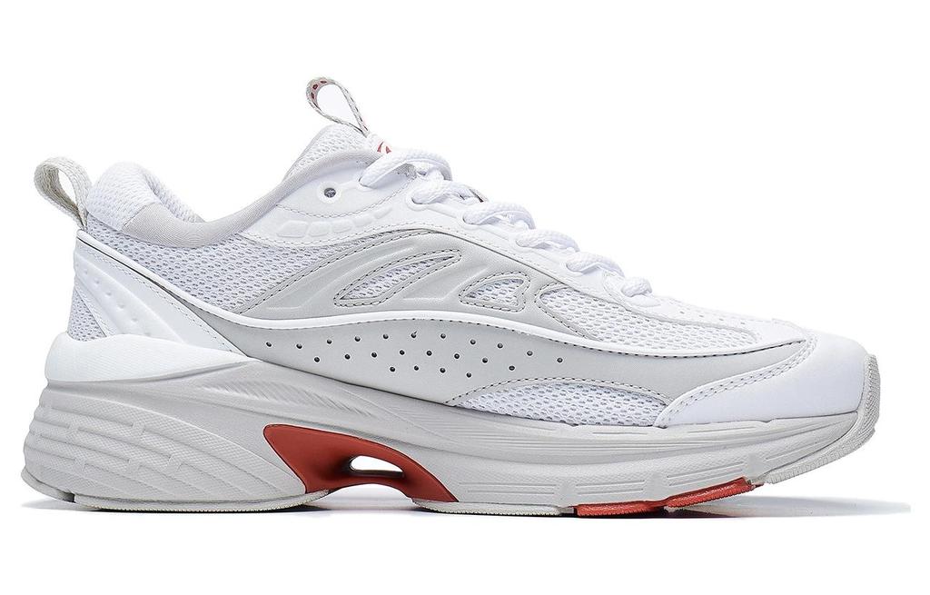 Li Ning Comet LITE Slip Resistant Abrasion Resistant Low top Casual Shoes Women's White Red AGCT236-3