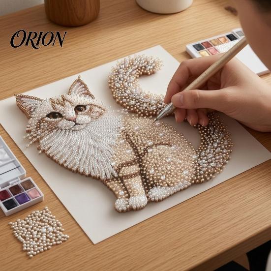 Kit de Manualidades de Arte con Diamantes Artificiales con Decoración de Relieve de Flores Retro, Kits de Perlas de Colibrí Pavo Real para Adultos, Manualidad de Pintura con Cuentas Brillantes 3D para Adultos, Hogar