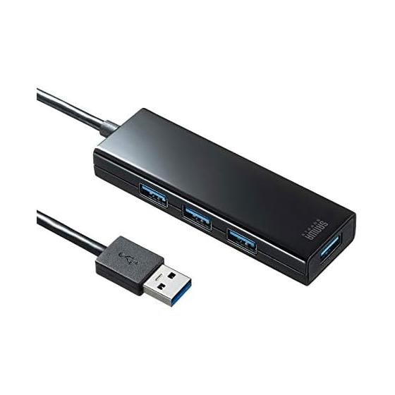 Sanwa Supply USB3.1 Gen1 hub with quick charging port 4 ports USB-3H420BK