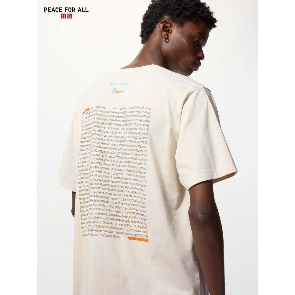

Uniqlo Peace For All T shirT Akamai 30 NATURAL/4XL