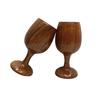 2er Set Holz Handgefertigtes Wein- oder Bierglas aus Holz Bierglas für Zuhause