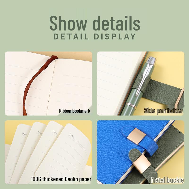 Customized Logo Laptop Gift Set: Thickened Notebook with Clasp, Perfect for Business Office Culture Gifts