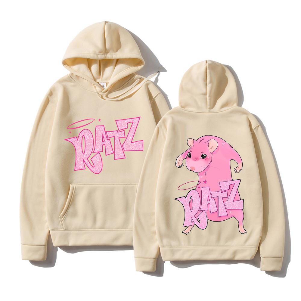 Meme Mouse Ratz Hoodie Fashion Women Harajuku Graphic Kawaii Hoodies Unisex Autumn Winter Cute Pullovers Sweatshirts