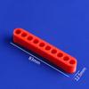 5 Pieces 12 Holes Hex Bit Organiser Screwdriver Bit Holder Plastic 1/4 Inch Hex Shank Drill Bit Storage for Case