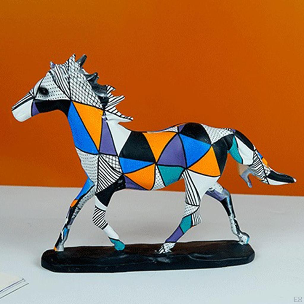 Horse Statues Animal Sculptures Decorating Souvenirs Gifts Collectible Resin Figurines for