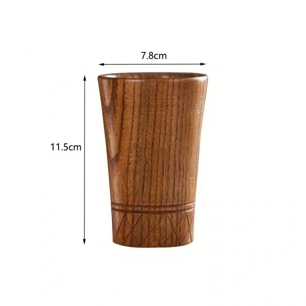 Anti Fall Tea Cups Handmade Coffee Cups Water Cup Japanese Style Wooden Mugs  Milk