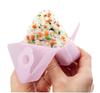 Skater Silicone Rice Ball Wide X Deep X SLOR1 Wrap, White, 9.5cm 3.5cm 8.5cm High,