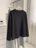 Women's Plus Size Dark Grey Little Horse Print Velvet T-Shirt - Warm Brushed Base Layer for Autumn/Winter